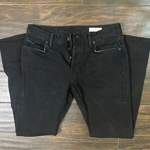 Allsaints Men’s Rex slim fit black soft stretch jeans - W31